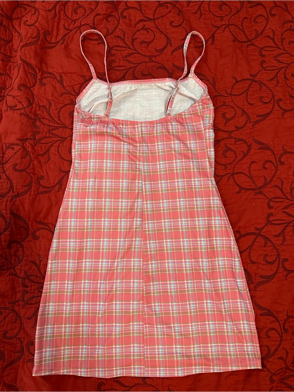 Sugar Thrillz Pink Plaid Slip Dress - Picture 2 of 4